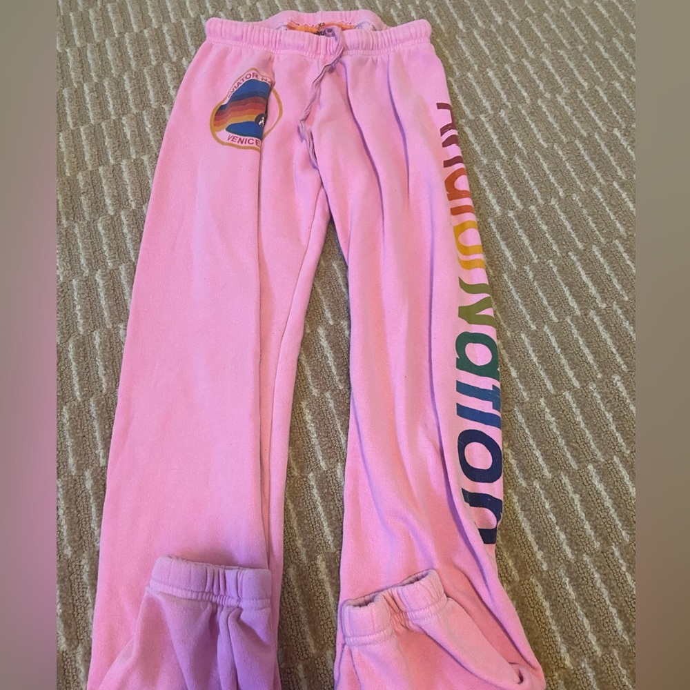 Aviator Nation pink sweatpants